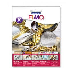 FIMO LISTIĆI SREBRO - 10 komada