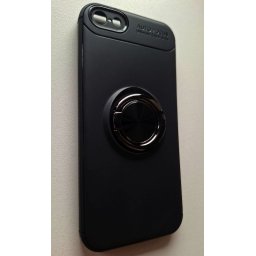 TPU maska MAGNET RING za iPhone 5, iPhone 5S, iPhone SE, crna