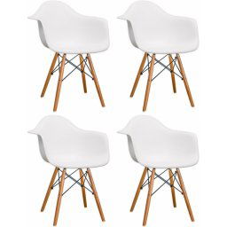 MODENA SET 4 STOLICE WHITE