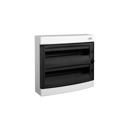 PNS 24T Plastična spratna tabla, providna vrata, na zid, IP40, 2 reda, 2x12 modula