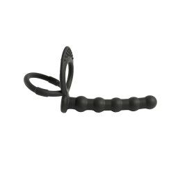 Crni silikonski dildo za duplu penetraciju Double fun
