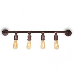 RUSTIK 29 ZIDNA LAMPA W0021-4 4*E27 cupreous