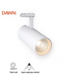 LED REFLEKTOR ŠINSKI JM-4068 10W 3000K 36° BELI TROFAZNI