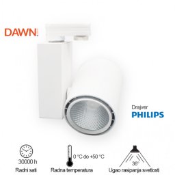 LED REFLEKTOR ŠINSKI 338201-3 40W 4000K BELI