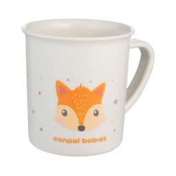 Canpol babies solja 4/413 cute animals sa drskama 170ml- orange ( 4/413_ora )