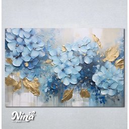 Slike na platnu Plavi cvetovi Nina536P