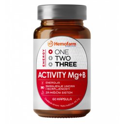 ONE TWO THREE ACTIVITY Mg+B 60 kapsula