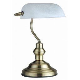 STONA LAMPA BANKARKA ANTIQUE BELA E27 GLOBO