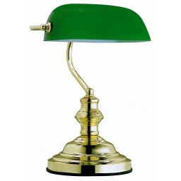 STONA LAMPA BANKARKA ANTIQUE ZELENA E27 GLOBO