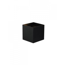 ZIDNA LED LAMPA 2x3W CRNA KVADRAT