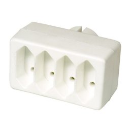 STRUJNI RAZVODNIK-RAZDELNIK EURO 4 UTICNICE 16A BELI