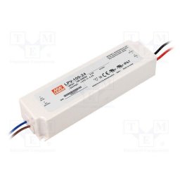 LED NAPAJANJE VODOOTPORNO LPV 100W 24V IP67 MEAN WELL