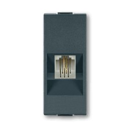 ALING PRIKLJUCNICA TELEFONSKA RJ 12 6/2 1M ANTRACIT ALING MODE 661.A