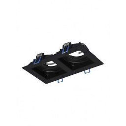 ROZETNA UGRADNA 2XGU10 708 CRNA