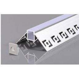 OT-5165 - ALUPROFIL 2M ZA LED TRAKE SA DIFUZOROM UGRADNI U GIPS UGAONI 53X25 OPTONICA
