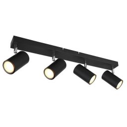 SPOT LAMPA 4XGU10 CRNI ROBBY GLOBO