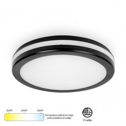 LED PLAFONJERA 24W CCT X09 300 IP65 CRNA 201826 BBLINK