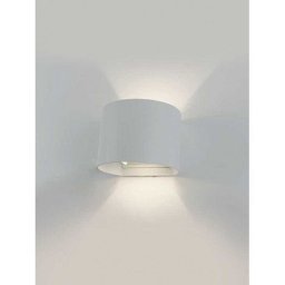 SPOLJNA ZIDNA LED LAMPA 2X3W WW JM 011 BELA BBLINK