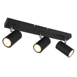 SPOT LAMPA 3XGU10 CRNI ROBBY GLOBO