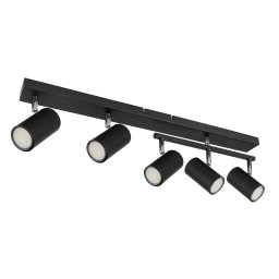 SPOT LAMPA 5XGU10 CRNI 57911 5B ROBBY GLOBO
