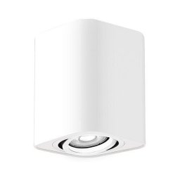 NADGRADNA ROZETNA KVADRAT 1XGU10 BELA KOBALD 2050 RABALUX