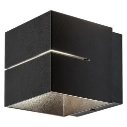 ZIDNA LAMPA 1XG9 KAUNAS 7017 KVAD CRNA RABALUX