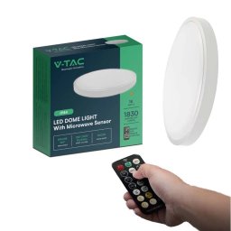 LED PLAFONJERA SA MICROWAVE SENZOROM POKRETA 18W NW 4000K IP44 RD BELA VTAC