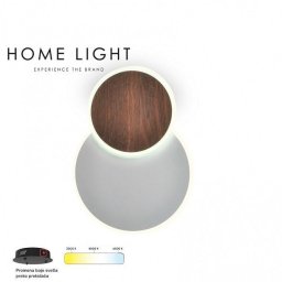 ZIDNA LAMPA LED CCT 14W VESTA 532 TAMNO DRVO BBLINK