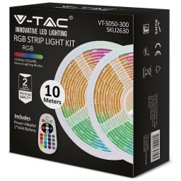 LED TRAKA RGB SET SA DALJINSKIM 2x5m IP20 2630 VTAC