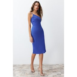 Trendyol Saxe-fitting Window/Cut Out Detailed Knitted Elegant Evening Dress