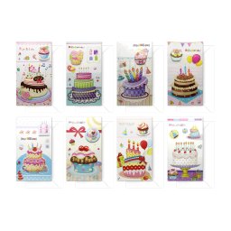 ČESTITKA ROĐENDANSKA TORTA OP23305 1/8 bag 1/400 ctn 1/2400 WY