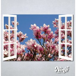 Slike na platnu Pogled na magnolije Nina543P