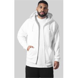 Men's Zip Hoody - White