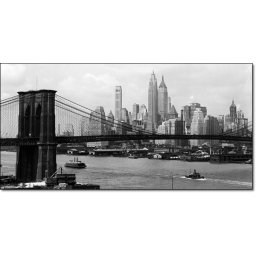 Manhattan Skyline and Manhattan Bridge, uramljena slika