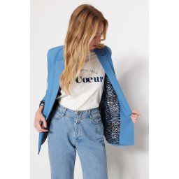 Trendyol Dark Blue Regular Lining Detailed Woven Blazer Jacket