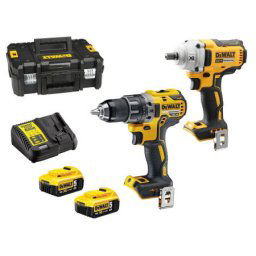 DeWalt set akumulatorskog alata, aku bušilica DCD791 + aku udarni odvrtač DCF894, 18V 2x5.0Ah ( DCK2077P2T )