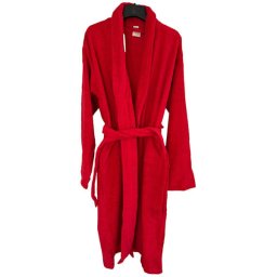 Bade Mantil Frotir Red XXL Dug rukav Kragna ( VLK000312-redkragna )