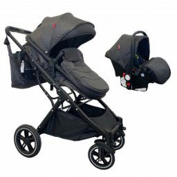 Kolica G2 2u1 sa auto sedistem tamno siva