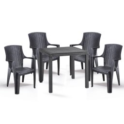Baštenska garnitura - Sto + 4 Amelia stolice