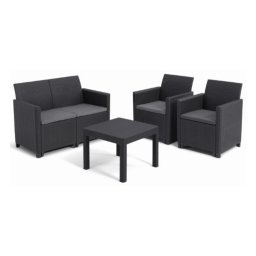 Baštenska garnitura Marie 2 seater - grafit