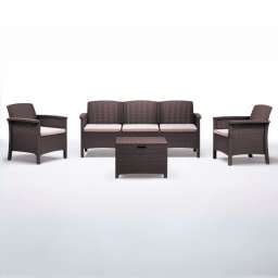 Baštenska garnitura Venezia 3 - braon boja