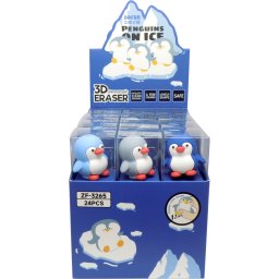 GUMICA 3D ZF3265 PENGUINS ON ICE 1/24, CTN 1/720 WY *fp