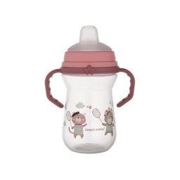 Canpol babies solja bonjour paris 250ml sa silikonskim kljunom (56/613) - pink ( 56/613_pin )