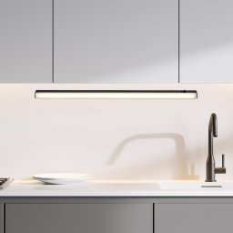 ZIDNA LED LAMPA ZA KUHINJE 18W 120cm GREG CRNA 78006 RABALUX