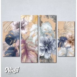 Slike na platnu Monstera u pastelnim bojama Nina546_4