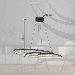 VISILICA LUSTER LED CCT 3000-4000-6000K 40W SPIRA GLOBO