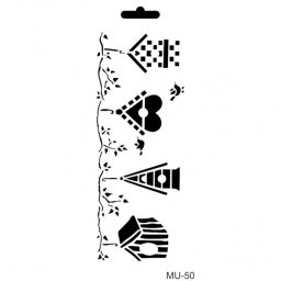 Stencil mix media MU50 series 10*25