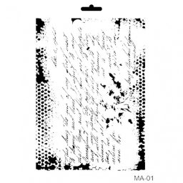 Stencil mix media MA01 series 21*29