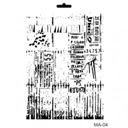 Stencil mix media MA04 series 21*29