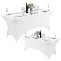 Univerzalna navlaka za sto 180 cm bela